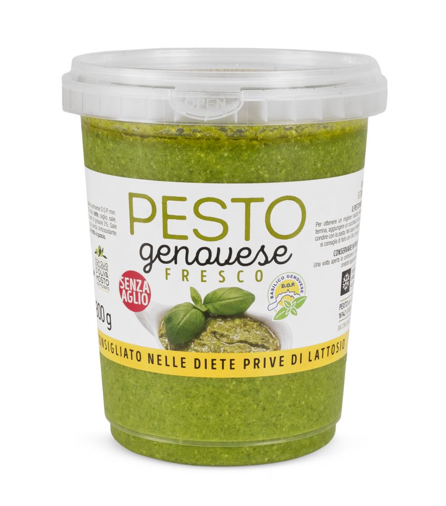 Pesto alla genovese fresco senza aglio in PET da 800 gr